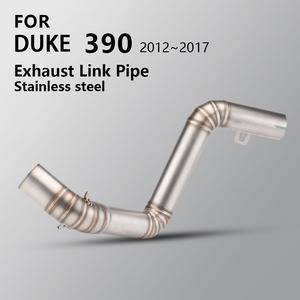 Slip on for <strong>RC</strong> <strong>DUKE</strong> 125 200 250 <strong>390</strong> Duke390 RC390 2012-2017 Motorcycle Exhaust Modify Titanium Alloy Middle Link Pipe 51MM Tube