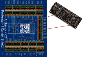 Carrier PCBA circuit board per scopi di sviluppo Arduino PRO Portenta H7 - Product Image 3