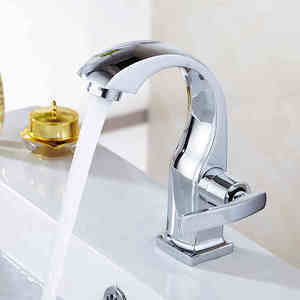 Chất lượng cao hiện đại Chrome Vòng chậu vòi hhsn OEM phòng tắm Duy nhất-lỗ gắn kết - Product Image 2