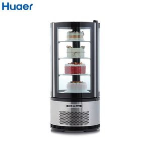 Ba Lớp Thiết bị làm lạnh hiển thị cửa kính trưng bày bánh hiển thị tủ lạnh tủ xoay bánh tủ lạnh - Product Image 1