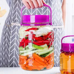 1L 2L 3L 5L 8L 10L 16L geniş ağız hermetik büyük cam fermantasyon kavanoz vidalı kapak ev yapımı için - Product Image 2