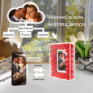 Tùy chỉnh trong suốt Acrylic Khung ảnh kỹ thuật số Wifi/app Máy nghe nhạc quảng cáo Motion Video IPS <span class=keywords><strong>LCD</strong></span> video chức năng phát lại - Product Image 4