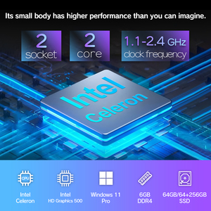 NEW Intel Processor <strong>Computer</strong> RAM DDR4 Low Consumption <strong>Desktop</strong> Mini Pcs Ultra Small Mini Pc - Product Image 2