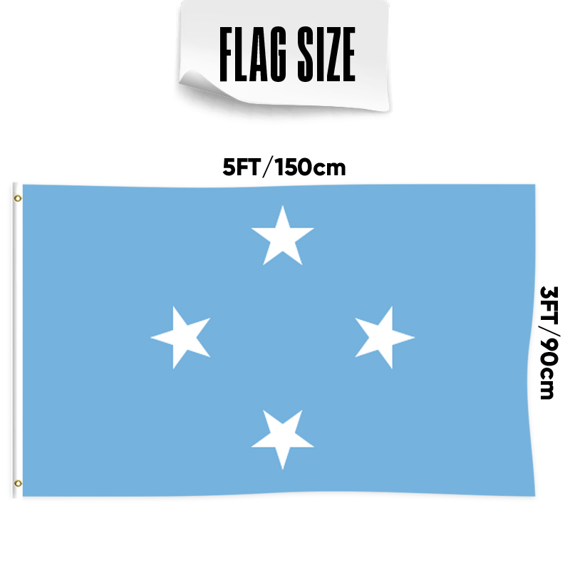 La bandera de los Estados Federados de Micronesia
