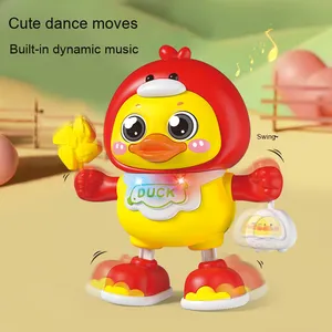 Electric Dancing Music Space Duck <strong>Toy</strong> for Kids Boys &amp; Girls Early Educational Plastic Doll in Dog Shape Can Sing &amp; Swing Light