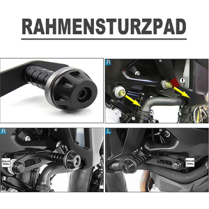 Motosiklet çerçeve kaydırıcılar Anti çarpışma Guard Pad yan kalkan modifiye tampon kazasında BMW F850GS F750GS 850GS Stops için koruyucu durur - Product Image 5