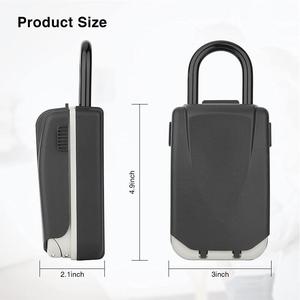 Dış ev yedek anahtarları için alaşım anahtar ABS malzeme ile ODM 4 haneli şifreli kilit kutu - Product Image 6
