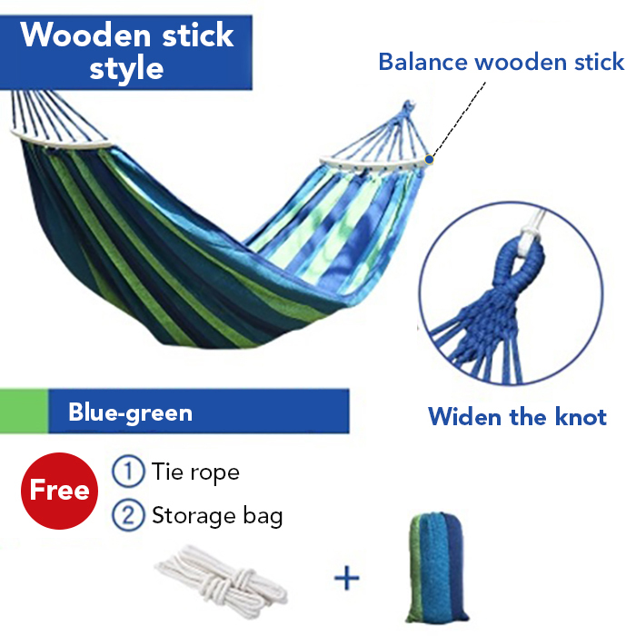 Blue-260*150-Wooden stick