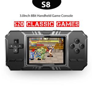 520 1 el Video oyunu kaset S8 Tv oyun konsolu Retro eski Video oyunu konsolu için Retro aile taşınabilir oyuncu - Product Image 2