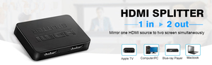 Divisor HDMI 1 en 2 adaptador de salida 4K interruptor HDMI HDCP Stripper 3D divisor amplificador de señal de potencia