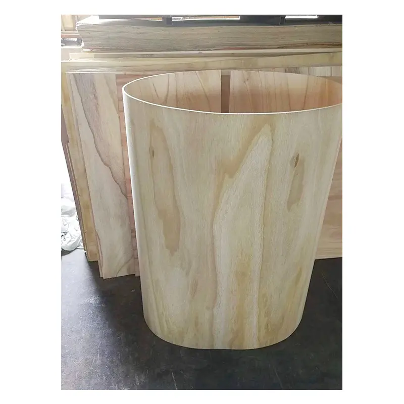 Tabla dobladora de madera de ocho frutas de 3MM/5MM, madera contrachapada de núcleo de madera de Tung flexible, flexión horizontal, flexión vertical