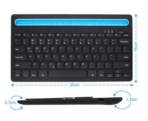 High Quality Wireless Multi-channel bluetooth <strong>Keyboard</strong> for 7inch Tablet Pc Smartphone Laptop Tablet Pc <strong>Keyboard</strong> - Product Image 3