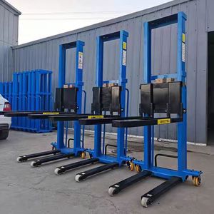 1t Load Capacity Electric Forklift Truck With Car <strong>Auto</strong> Lifting up <strong>and</strong> Down <strong>Loading</strong> <strong>and</strong> <strong>Unloading</strong> Cargo Portable Stacker Trucks