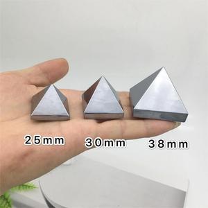 Đá tự nhiên terahertz kim tự tháp chữa bệnh năng lượng thời trang trang sức cho trang trí nội thất phụ kiện thủ công quyến rũ - Product Image 2