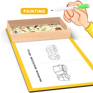 Multi Function Drawing Board Engineering Magnetic Puzzle <strong>Books</strong> Kids Educational Puzzle for Kids 2023