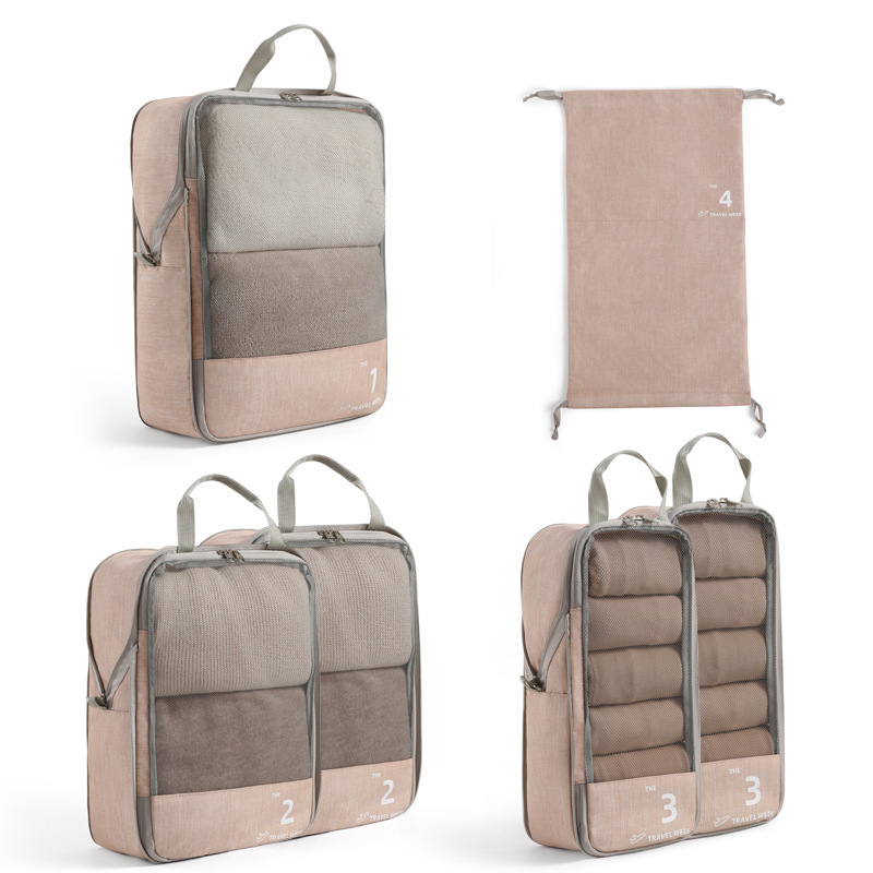 Six-piece beige set