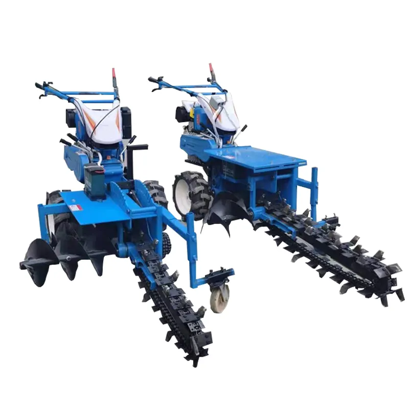 Hard Ground Automated Trenching Machines Small Pipe Chain Trench Ditch Milling Machine