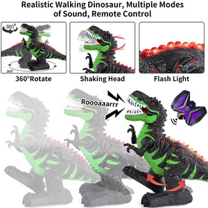 8チャンネル電動RC T-Rexおもちゃリモコン恐竜シミュレーションウォーキングローテーションディノティラノサウルスおもちゃ光と音 - Product Image 4