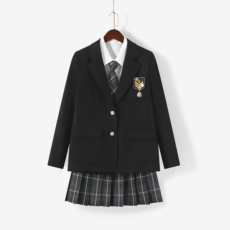 Womens Korea British Japan JK Blazer School Uniform Girls Japanese Anime Cosplay Costume Clothes