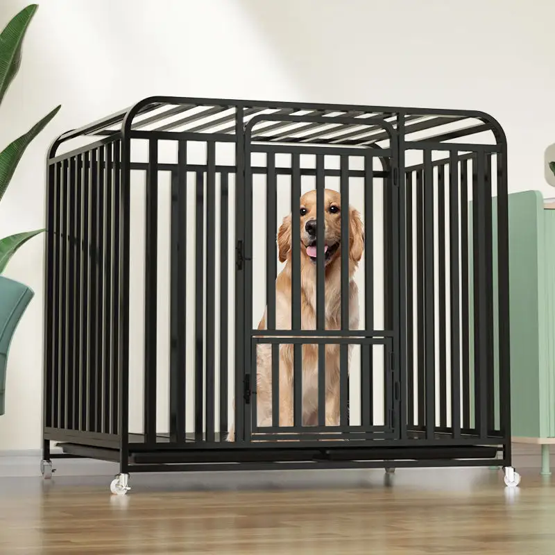 Chenils de luxe à double porte à une seule couche Cages pour animaux de compagnie transporteurs Cages pour chiens empilables personnalisables en vente Chenils en métal