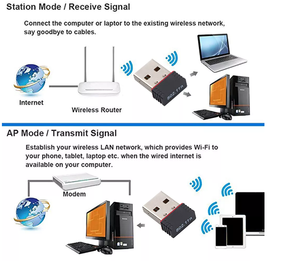 无线USB WiFi适配器150Mbps wi-fi天线PC迷你网卡LAN加密狗适配器以太网接收器wi-fi - Product Image 4