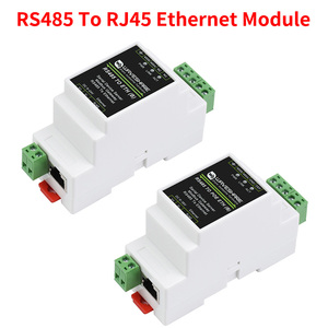 Módulo Ethernet RS485 a RJ45 Servidor serie industrial TCP/IP a soporte serie Puerta de enlace Modbus de montaje en riel Función POE opcional