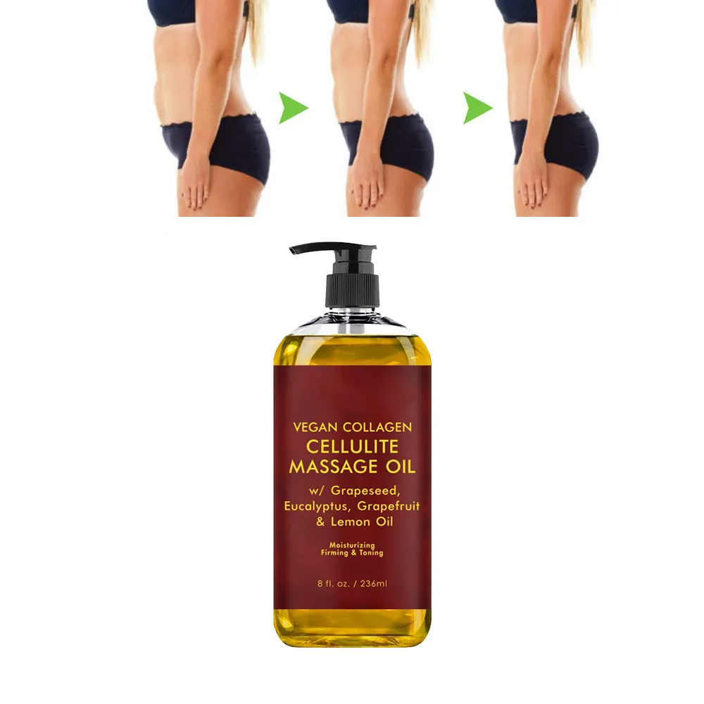 Private Label Natuurlijke Buik Lichaam Afslankende Olie Brandend Gewichtsverlies Vetverbranding Anti Cellulitis Massage Olie