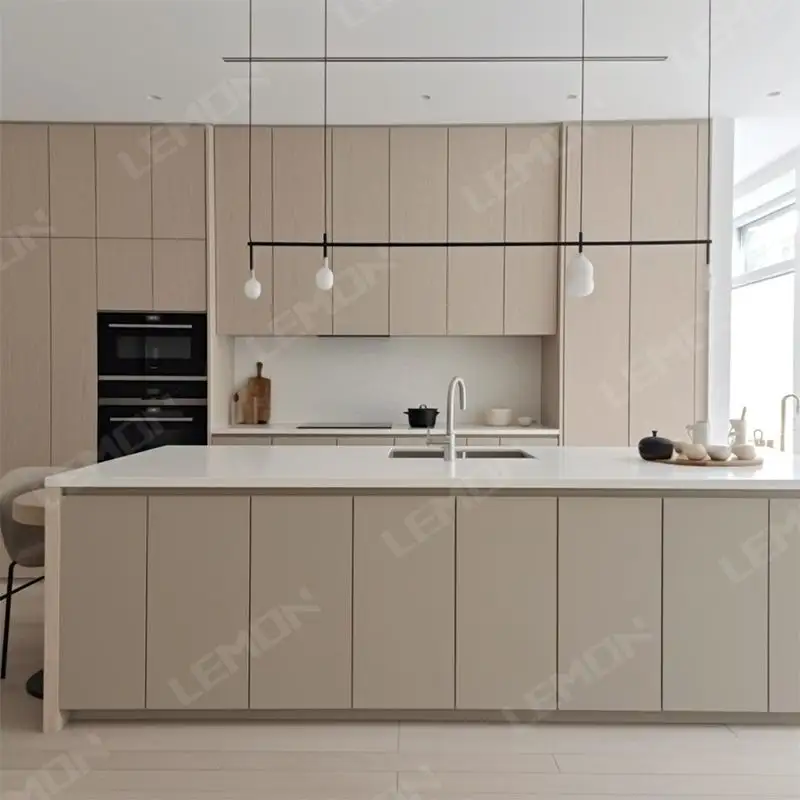 Neuester Innenraum-Standard individueller Lack europäische intelligente Komplettsätze Casa E Cozinha Küchenschrank-Produktionslinie