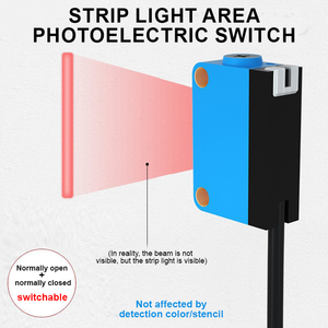 Sensor fotoeléctrico de barra de reflexión difusa MOTEE con función BG Sensor de color de distancia de detección láser - Product Image 5