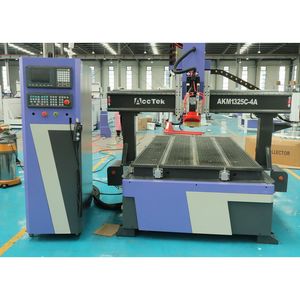 Máquina de corte CNC de 4 ejes Corte 3D AKM1325 Grabado Anuncio Modelo Autopartes Cambiador de herramientas automático - Product Image 2