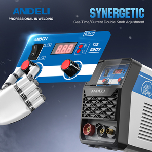 Andeli TIG-250 TIG MMA Welding Machine 220V Inverter Cold-weld DC <strong>Digital</strong> Display IGBT Inverter Cold <strong>Welder</strong>