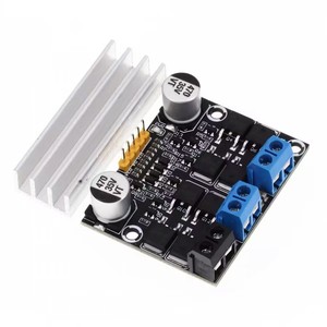 Módulo de accionamiento de motor de CC dual 10A Regulación de velocidad PWM hacia adelante y hacia atrás Atenuación 3-18V Bajo voltaje Alta corriente - Product Image 1