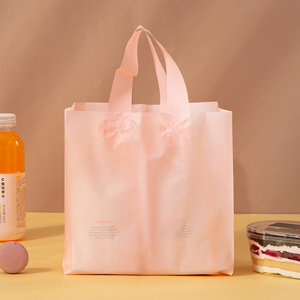 Wholesale Shopping Bags for Boutique Plastic Takeout Bags With <strong>Soft</strong> <strong>Loop</strong> <strong>Handle</strong> Plastic Packing Bag - Product Image 3