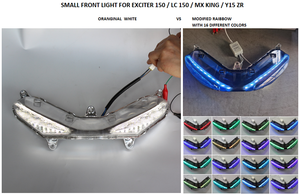 JPA uyarıcı 150 LC150 MX kral keskin nişancı 150 R25 <span class=keywords><strong>R3</strong></span> küçük motosiklet ön ışık gökkuşağı Y15ZR YAMAHA