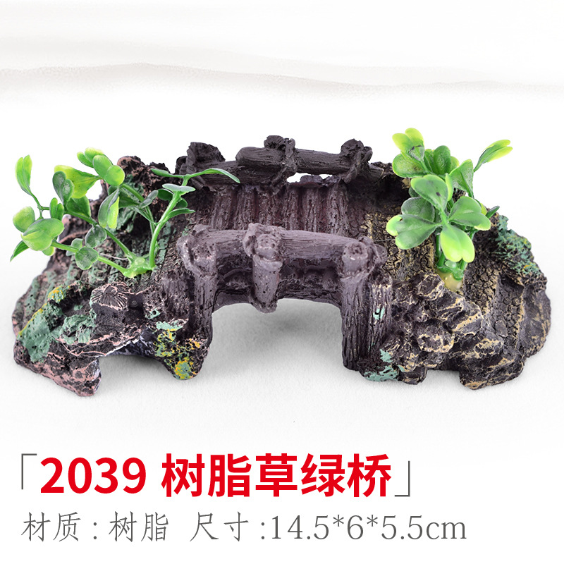 Pont vert en résine 2039