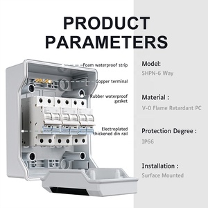 SHPN Series MCB Low-Voltage PC ABS Material Outdoor Waterproof <strong>DB</strong> <strong>Box</strong> Electrical Distribution Power Distribution for Break - Product Image 6