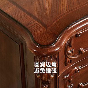 H426 Mỹ Sang Trọng Rắn Gỗ Lưu Trữ Tủ Với Bốn Ngăn Kéo Năm Ngăn Kéo Sáu Ngăn Kéo Phòng Ngủ Tủ Quần Áo - Product Image 3