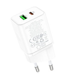 BOROFONE BN7 PD20W + QC3.0เครื่องชาร์จ (EU),เหมาะสำหรับ Apple iPhone โทรศัพท์มือถือแอนดรอยด์ปลั๊กชาร์จเร็ว - Product Image 3