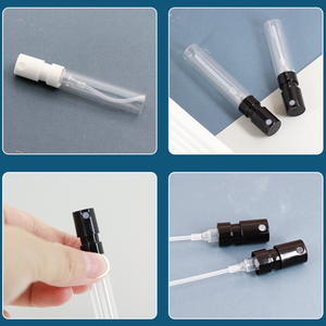 Mini Small French-style Perfume Atomizer 1.5ml 2ml <strong>2.5ml</strong> Empty Sample Crimp Glass Spray Perfume <strong>Bottles</strong> <strong>with</strong> Black White <strong>Cap</strong> - Product Image 3