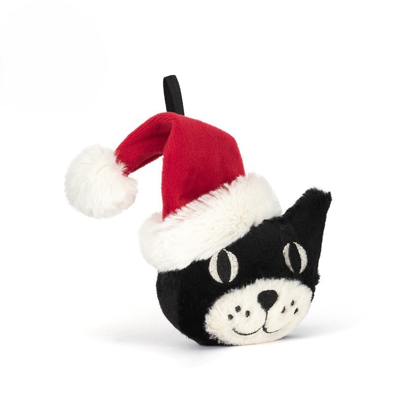 Christmas Geely cat head 13cm