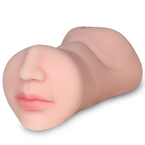 Gola profonda sesso orale uomini masturbazione tazza TPE 3 in 1 foro realistico bocca anale Vagina giocattoli sessuali per gli uomini - Product Image 2