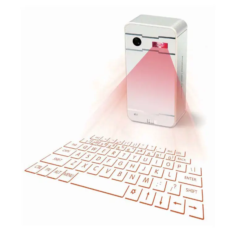 Papan Kunci Laser Teclado Mobile I Pad Mini Portabel Ordinateur Tablette Virtuel Petit Clavier Sans Fil Keyboard untuk Ponsel Iphone