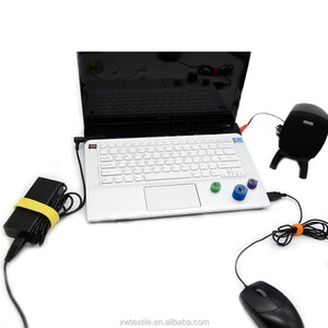 Venta caliente tamaño personalizado multicolor multifunción gestión de cables Uso de jardinería ajustable espalda con espalda gancho y cinta de bucle - Product Image 5
