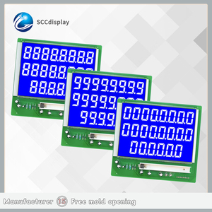 Alta visibilità 7 segmento schermo LCD moduli HTN negativo Highlight del produttore di retroilluminazione per gli strumenti di erogazione del carburante - Product Image 2