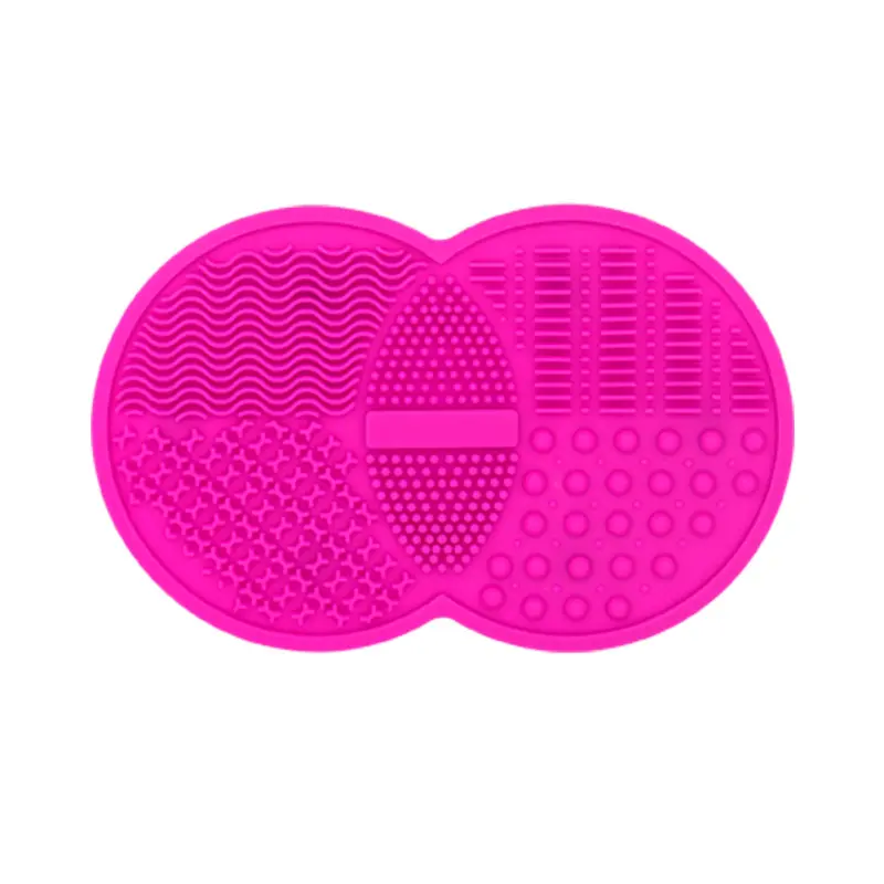 Aangepaste Kleur Make-Up Borstel Cleaner Pad Draagbare Cosmetica Scrubber Board Silicon Make Cleaning Brush Cleaner Mat