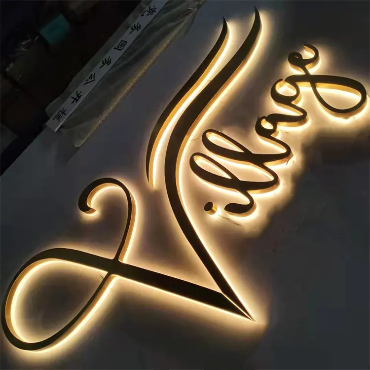 Letras LED de alto brillo, letrero de metal, letrero 3D personalizado, señalización led, letrero iluminado led para exteriores, letras 3D