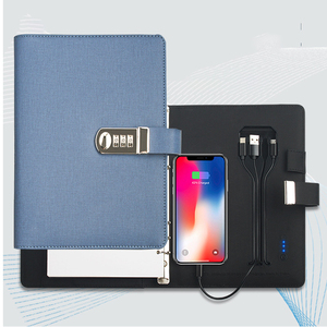Office Supplies High End Smart <strong>Notepad</strong> A5 Journal Passcode <strong>Lock</strong> Diary Pu Leather <strong>Notebook</strong> <strong>with</strong> Power Bank 8000mah Organizer - Product Image 5