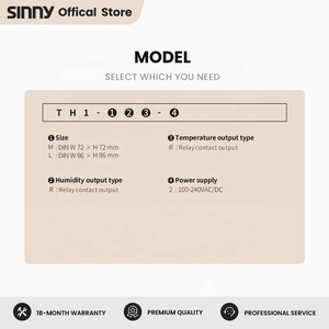 Sinny Large Display TH - M 72*72 Digital on OFF Controlador de temperatura y humedad Termostato con sensor - Product Image 5