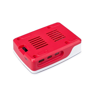 Custodia ufficiale Raspberry Pi Cover protettiva in plastica rossa bianca con dissipatore di calore per Raspberry Pi 5 - Product Image 5