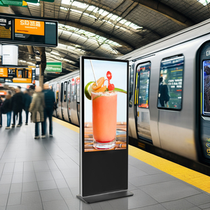 Teasung 55 inç 4K lcd dokunmatik ekran kiosk zemin standı ekran alışveriş sergi salonu reklam dijital tabela ekran - Product Image 4
